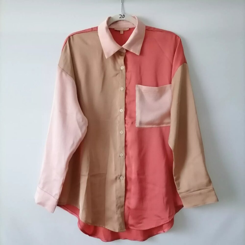 Nwt Evolutionary Multicolor Colorblock Drop Shoul… - image 1